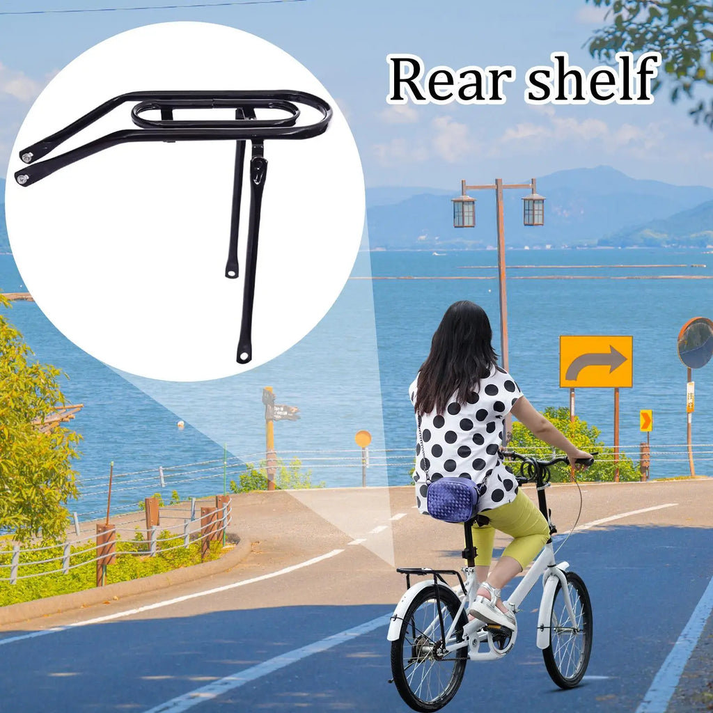 Bike Rear Rack Heavy Duty Luggage Carrier Lightweight Aluminum