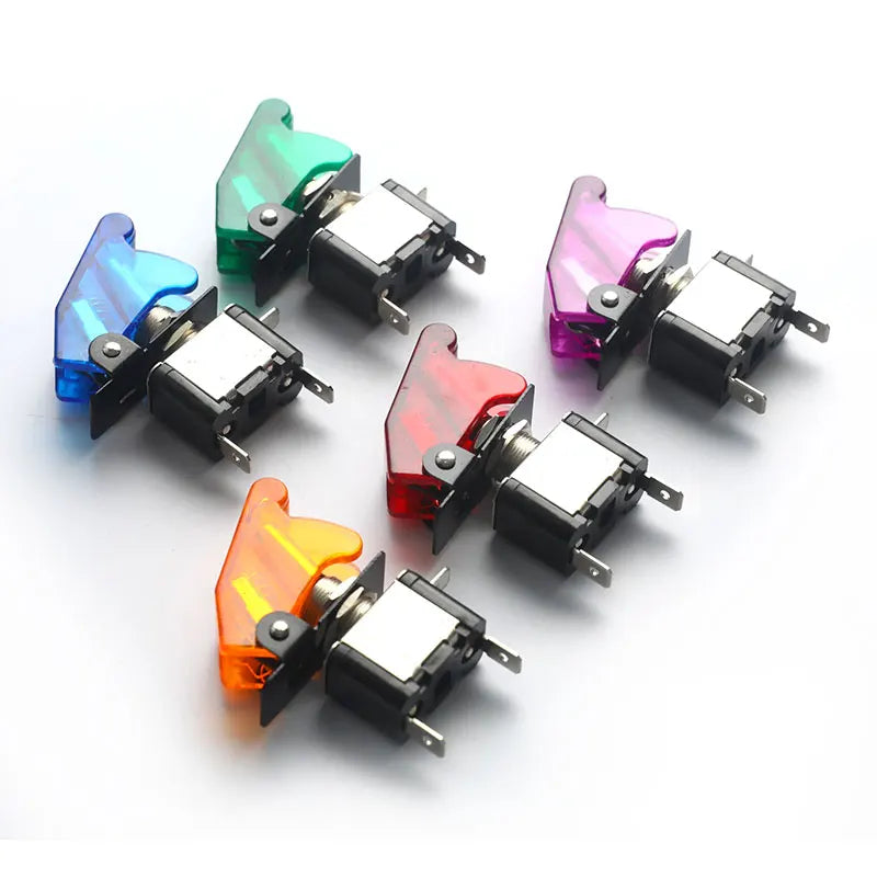 Auto Truck Illuminated Led Toggle Switch Safety Aircraft Flip Up Zpaxo
