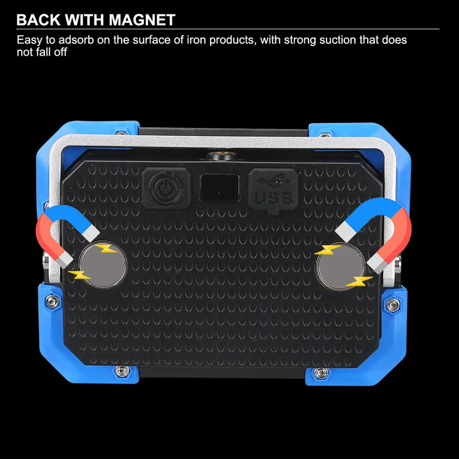 KDULIT Rechargeable LED Work Light – Magnetic Camping Lantern