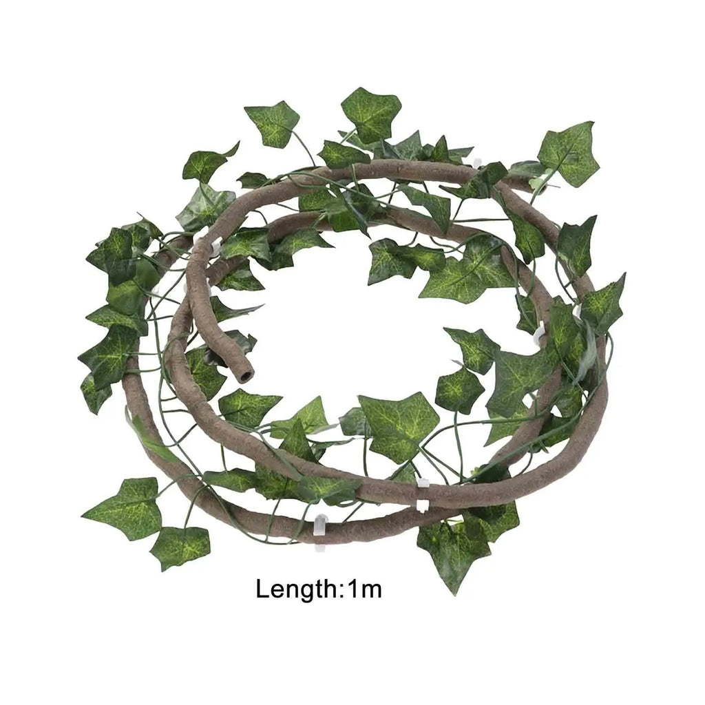 Reptile Vines for Terrarium Decor Fake Plants Reptile Terrarium Decor for Chameleon Snake Leopard Gecko Bearded Dragon Zpaxo