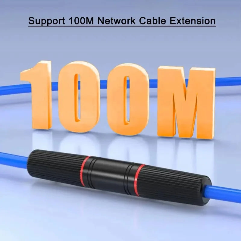 IP67 Waterproof RJ45 Coupler – Outdoor LAN Cable Extender Ethernet Coupler Adapter Zpaxo