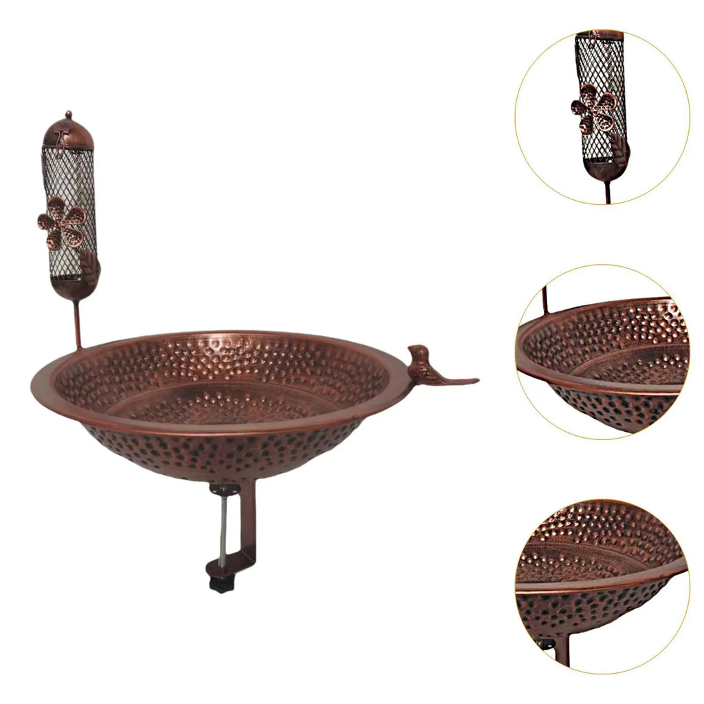Vogelbad Feeder Spa BirdFeeder Rasenhof handicrafts for outdoor balcony rail Zpaxo
