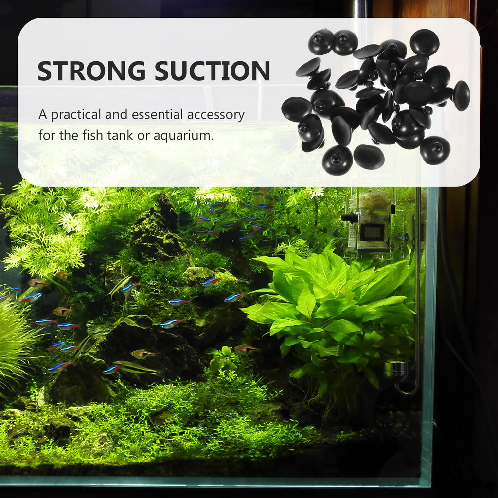 Plastic Suction Cups Aquarium Water Pump Air Pipe Wire Fixing Holder
