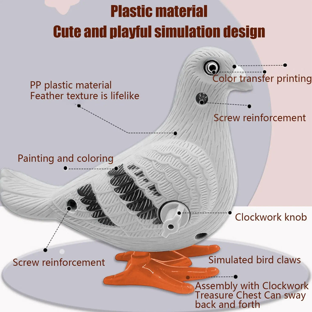 Kids Wind-up Toys Educational Simulation Bird Clockwork Toy Novelty