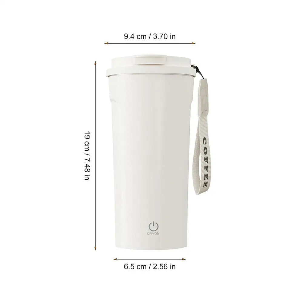 Self Stirring Cup Waterproof Straw Lid Automatic Coffee Mug Milk