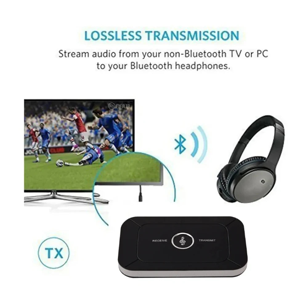 AUX 3.5mm Hifi Wireless Audio 2 in 1 Bluetooth-Compatible 5.0 Transmitter Receiver A2DP Audio Adapter Portable Audio Player Zpaxo