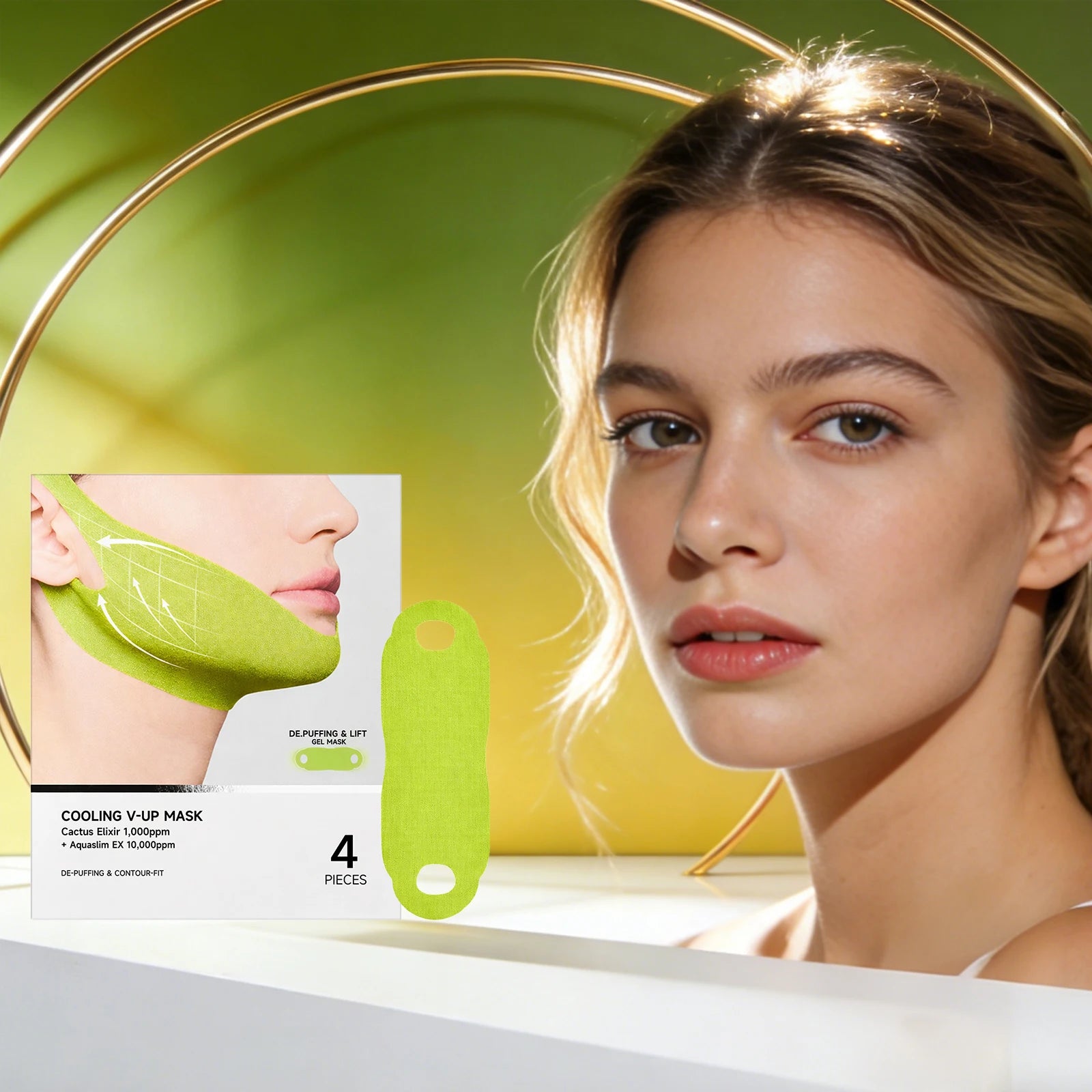 Centella Asiatica Face Lifting Mask – Firm & Contour Skin Face Lifting Mask Zpaxo