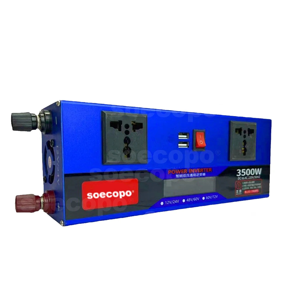 Smart Dual Voltage Inverter 3500W 12V 24V 48V 60V 72V 220V 110V USB