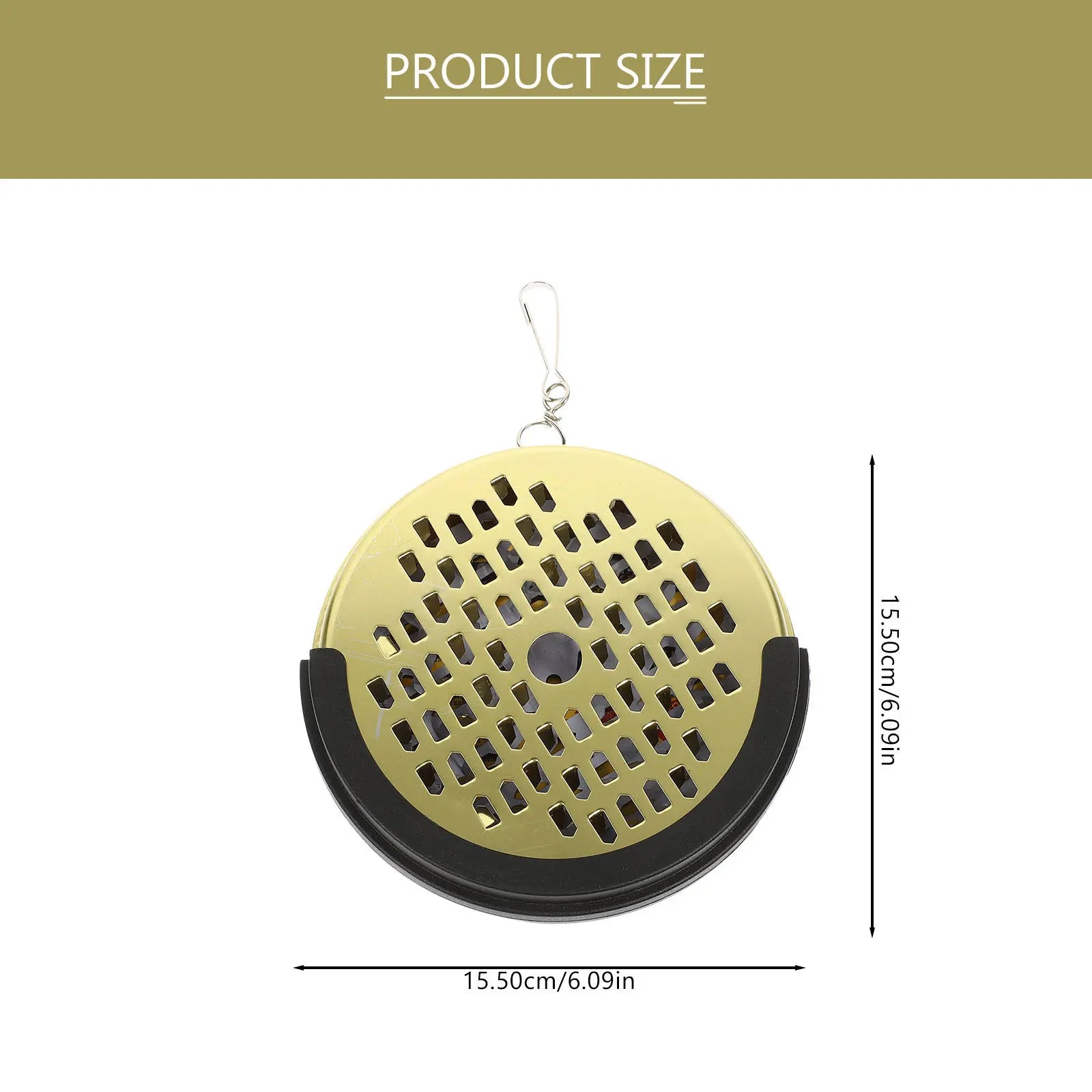 Metal Burner Case Portable Lidded Hollow Incense Holder Fireproofing