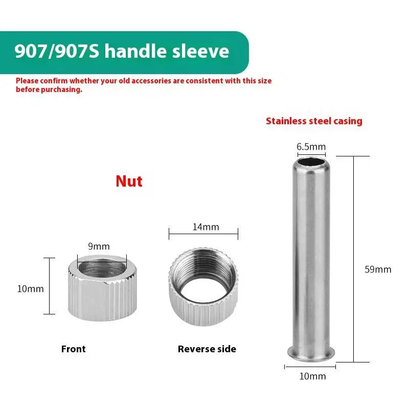 Adapter Socket Casing Solder Station Nozzle Sleeve Welding Zpaxo 907 907S