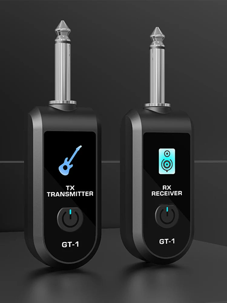 Wireless Guitar Audio Transmitter Receiver Precise Sound Rechargeable