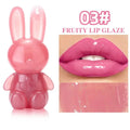 Watery Crystal Clear Jelly Rabbit Lip Gloss Long-lasting Moisturizing Smooth Shimmering Lip Hydrating Liquid Fruit Lip Tint Zpaxo 03
