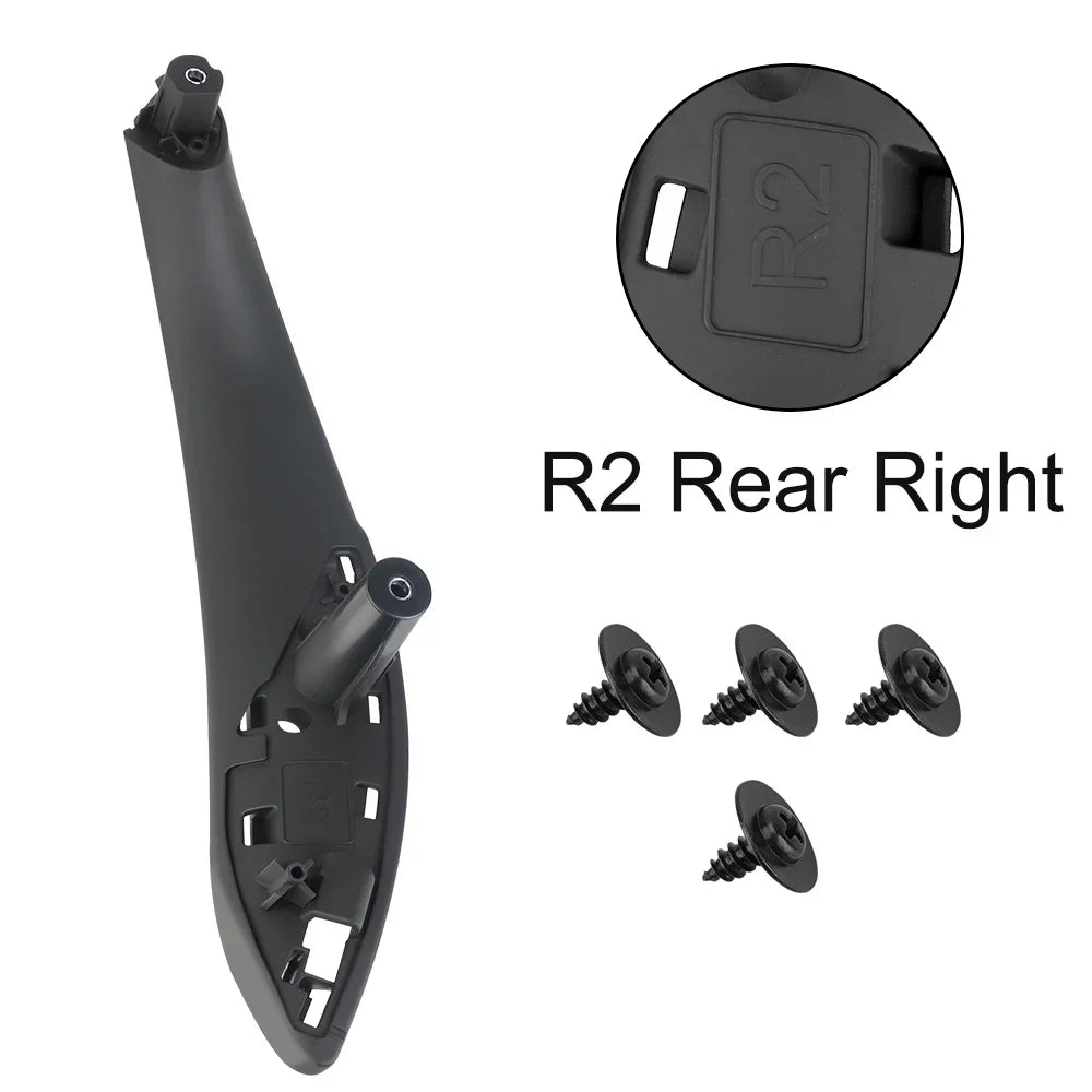Black Door Panel Pull Trim Cover for BMW F30 F80 F31 F32 F34 F35 Front Rear Left Right Inner Car Door Handles Interior Accessory Zpaxo R2 Rear Right