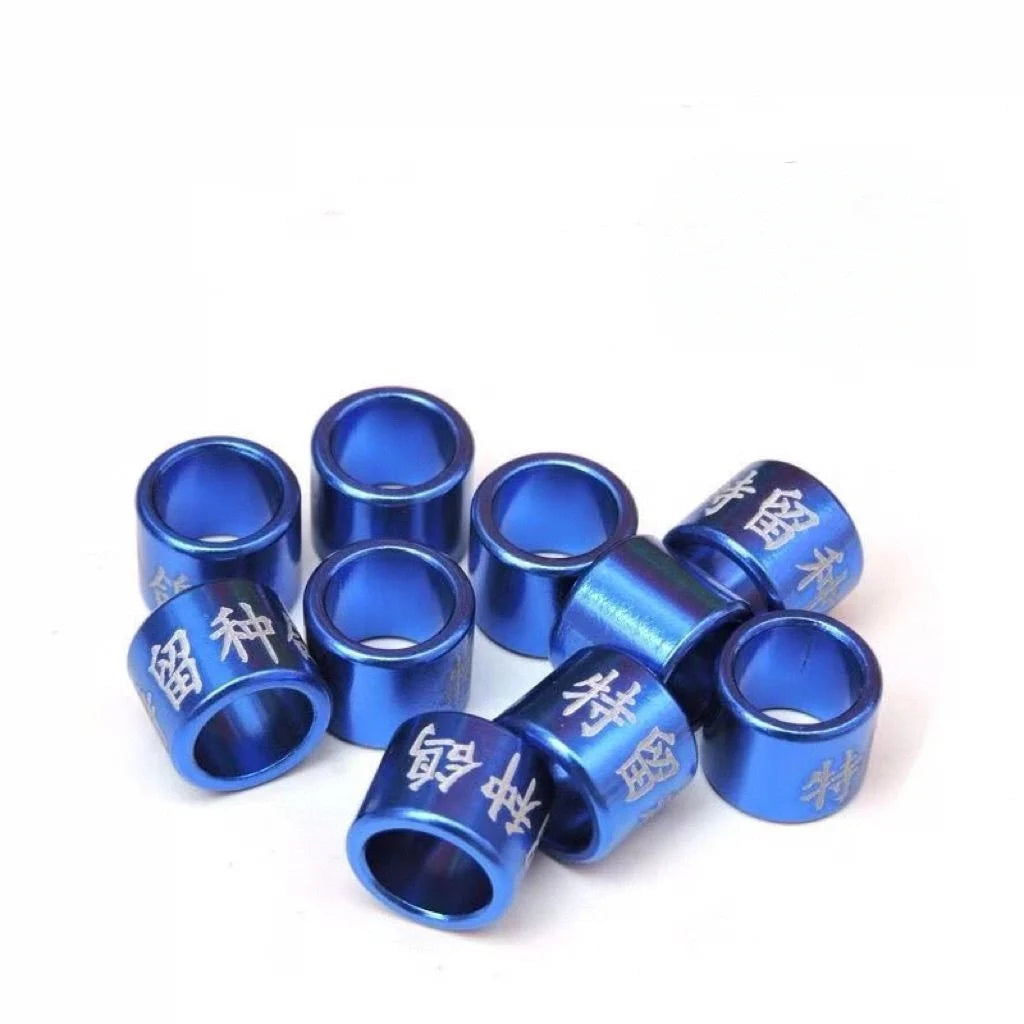 Personalized Aluminum Pigeon Rings High-quality Laser Engraved Foot Zpaxo Blue