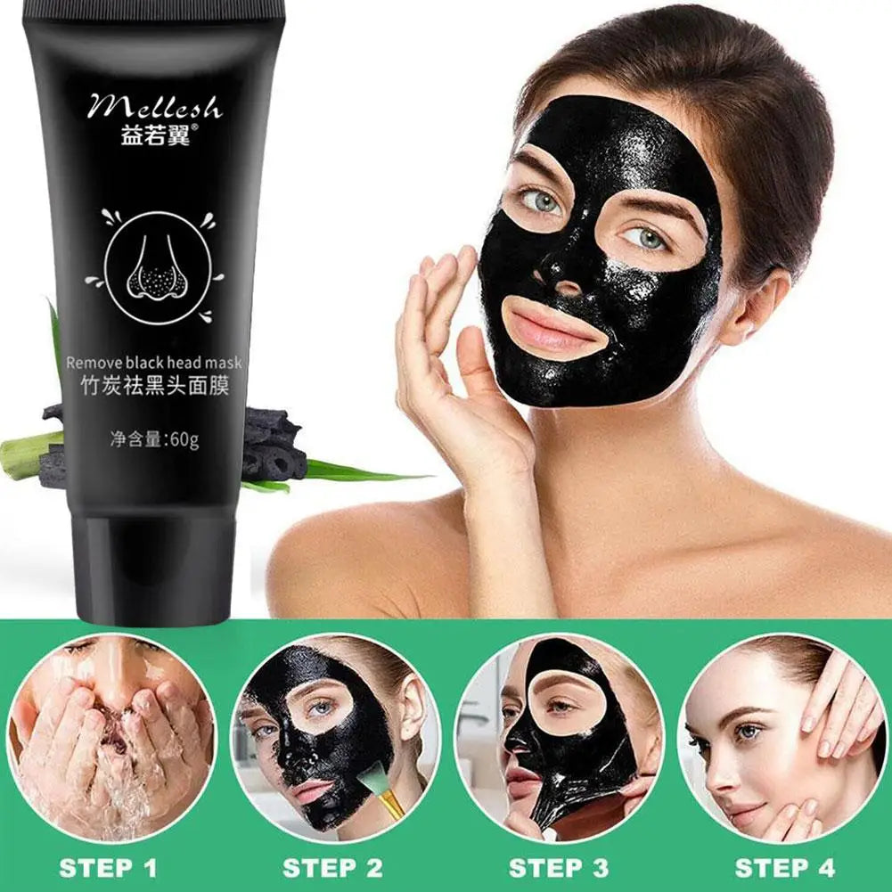 Bamboo Charcoal Blackhead Removal Peel-Off Face Mask 60g Peel-Off Face Mask Zpaxo