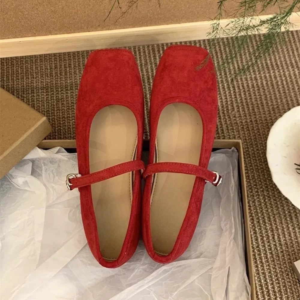 Spring Women Flats Round Toe Shallow Slip Ladies Casual Ballet Shoes