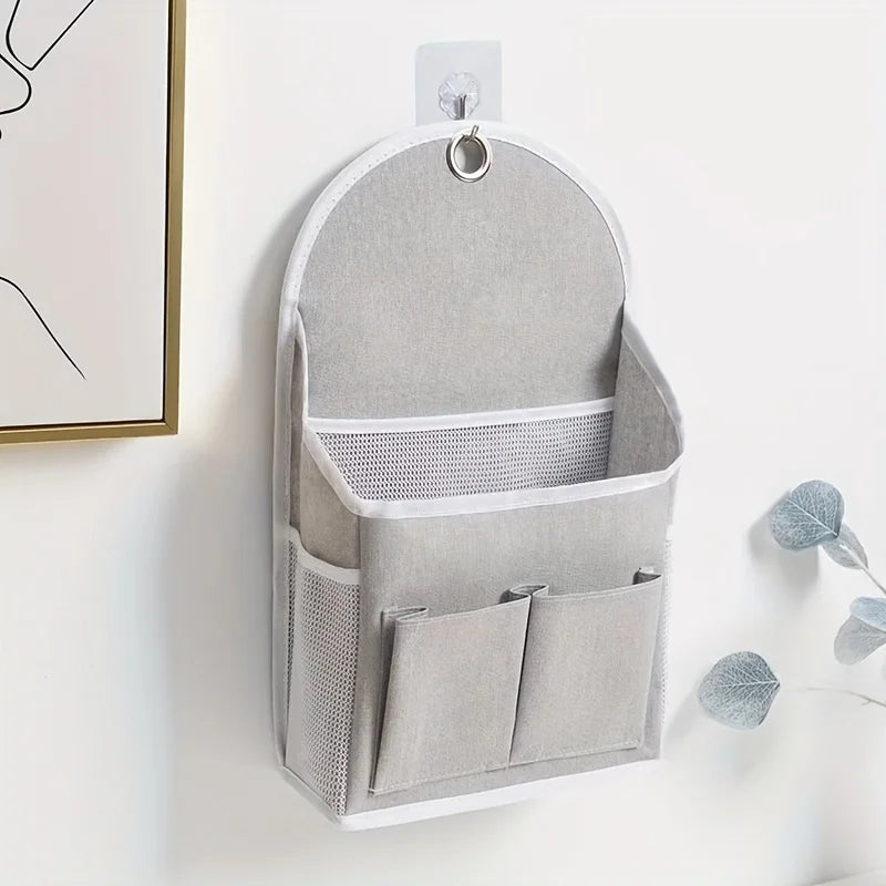 Wall Hanging Storage Bag – Dual-Pocket Door Organizer Wall Hanging Organizer Zpaxo Light Grey