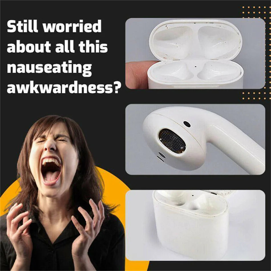 3-in-1 Earbuds Cleaning Pen for AirPods, Samsung & Earphones Earbuds Cleaning Tool Zpaxo