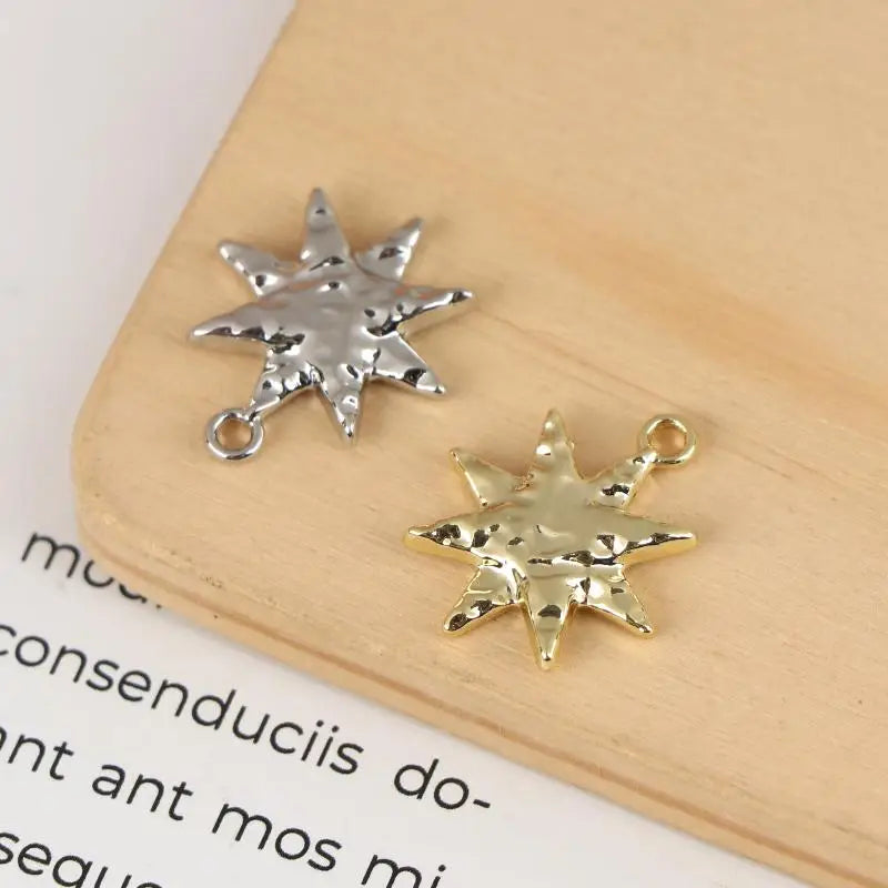 Simple Alloy Octagonal Star Pendant DIY Bracelets Necklaces Jewelry Zpaxo