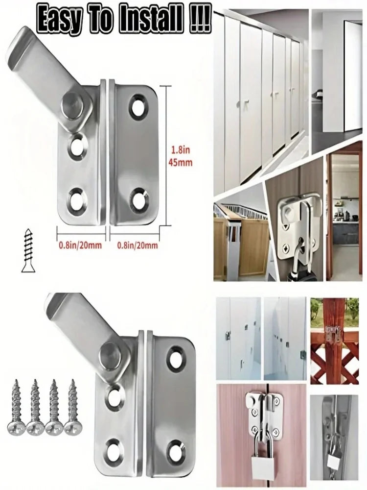 1pc Flip Latch Gate Latches Slide Bolt Latch Safety Door Lock Catch For Barn Cabinet Pet Cage Garden Bathroom Garage Window Slid Zpaxo