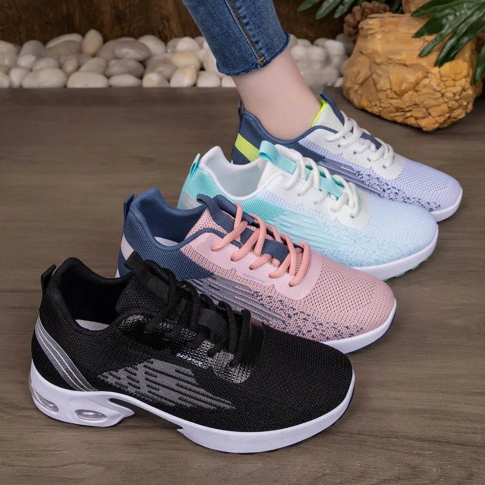 Women's Casual Running Shoes Breathable Knitted Upgraded Version