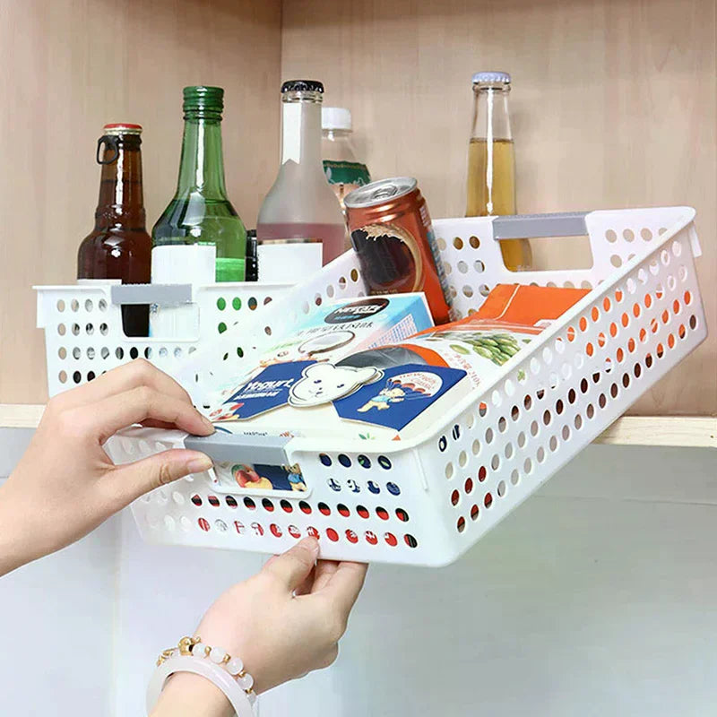 Cosmetics Desktop Minimalist Plastic Storage Basket And Household Hollow Out Storage Basket For Miscellaneous Toys Zpaxo