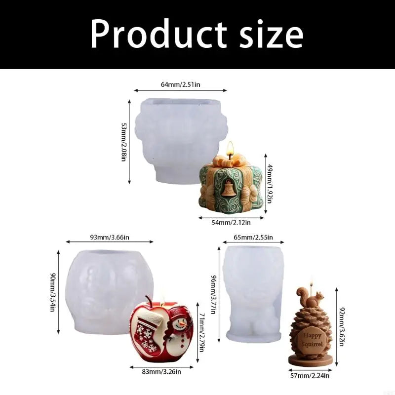 Holiday Themed Soap Mold Flexible Silicone Baking Crafting Supplies Tool Zpaxo