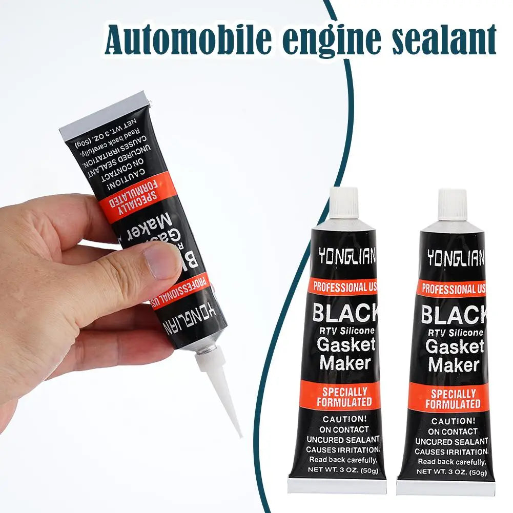 1Pcs RTV Silicone Gasket Maker Black Hi-Temp Sealant For Engines Automotive Sealant With Oil Resistance Car Accessories Zpaxo