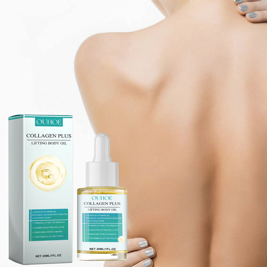 Collagen Body Oil Lifting Firming Arms Belly Fat Buttocks Sculpting Zpaxo