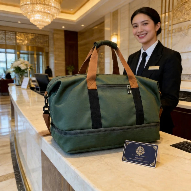 Large Capacity Wet Dry Travel Bag Lightweight Duffle Women Weekend