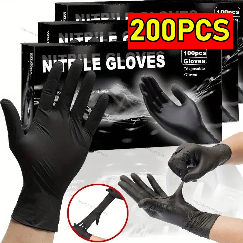 Kitchen Dishwashing Anti-Oil Gloves No Odor High Elasticity High Fit Household Hygiene Nitrile Gloves Multiple Specifications Zpaxo