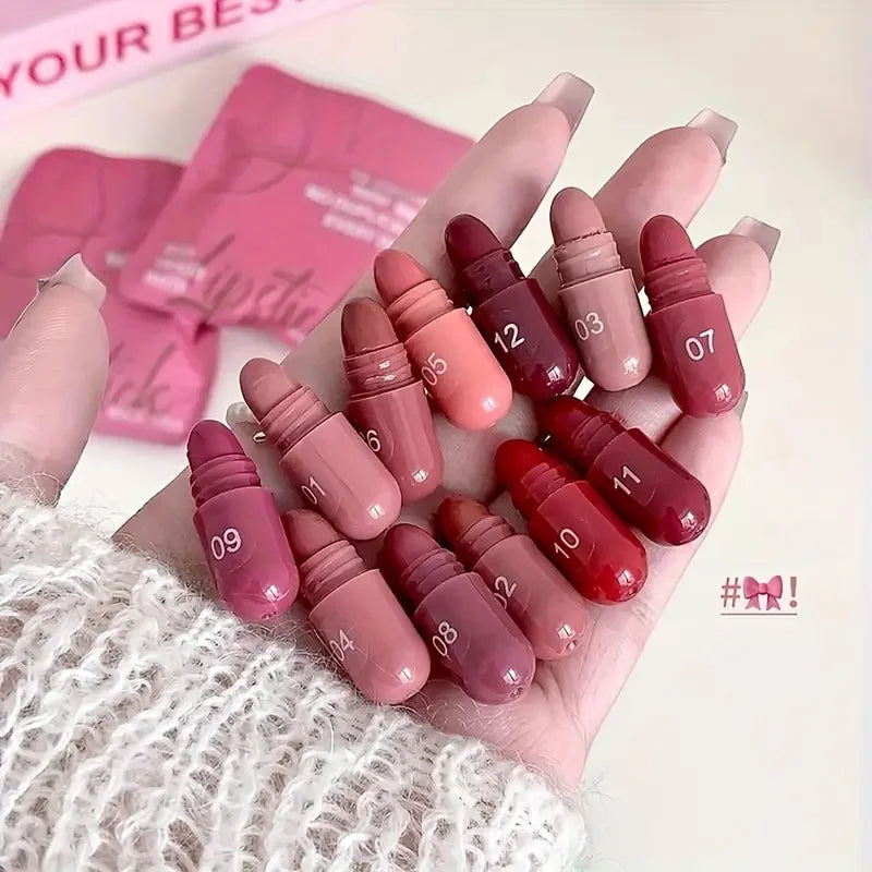 Mini Cocoa Lipsticks Long Lasting Velvet Matte Capsule Lipstick