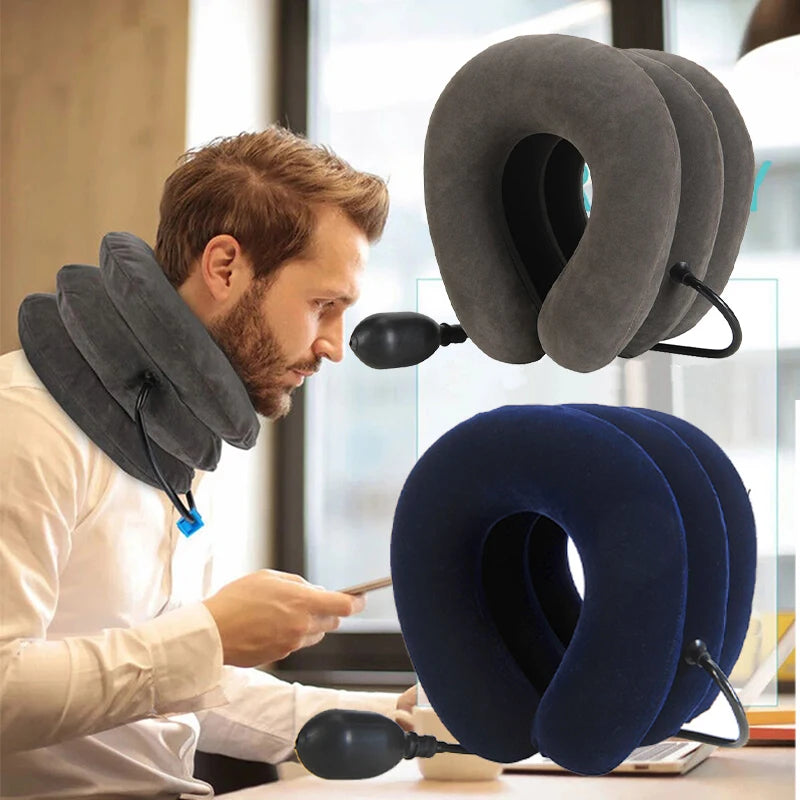 Neck Stretcher Inflatable Cervical Traction Brace Breathable