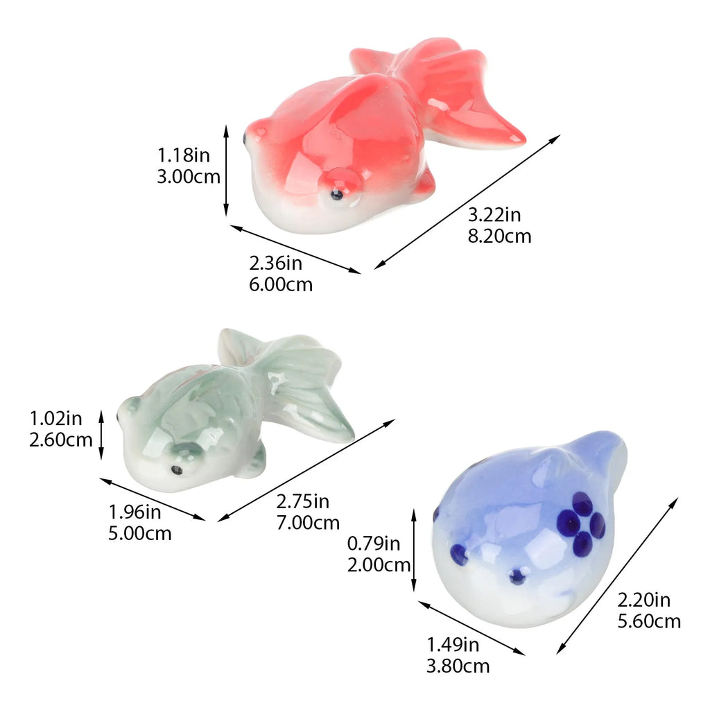Floating Goldfish Decor Ceramic Fish Tank Ornament Aquarium