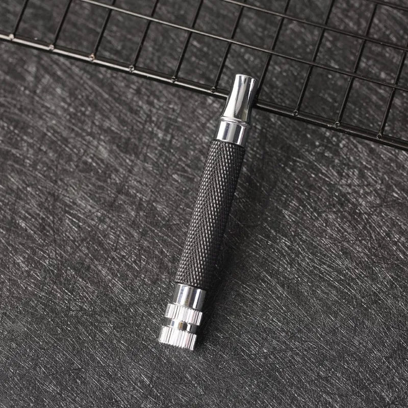 2026 Top Selling！Yaqi Men's Black Chrome Brass Safety Razor Handle 91mm Length Classic Wet Shaving Accessory Zpaxo
