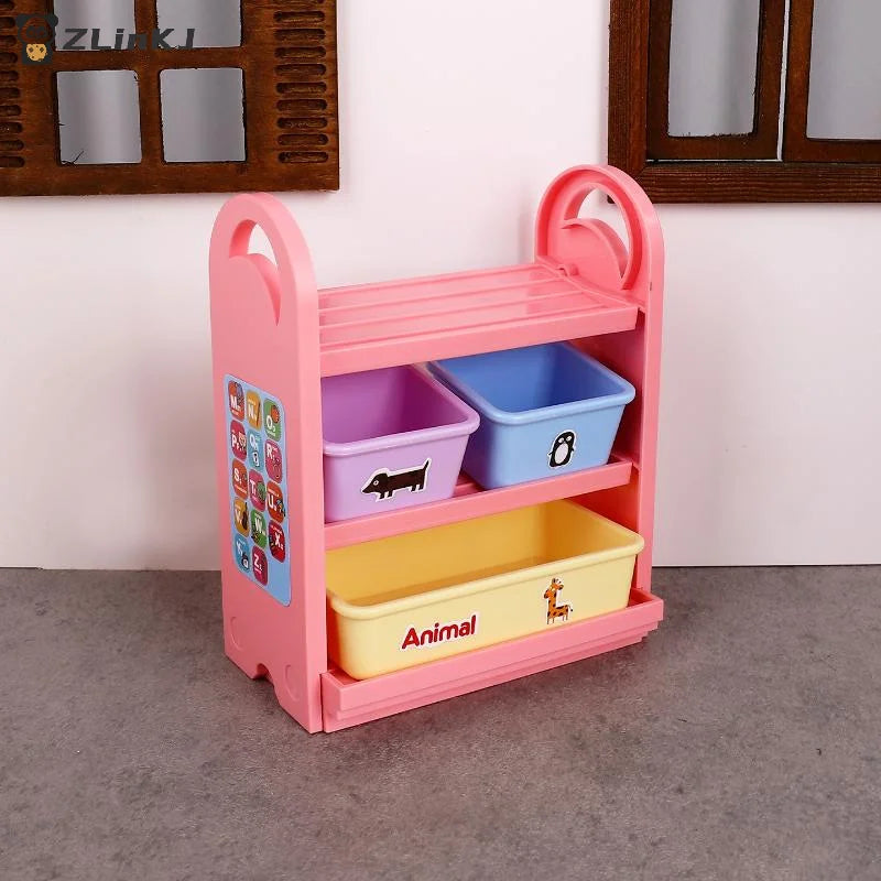 ▶1 Set Scene Decoration Toy 1/6 Dollhouse Miniature Storage Rack Model Display Stand Storage Rack Doll House Accessories Zpaxo