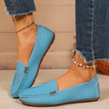 Women Loafers Comfortable Casual Sneakers Slip on Ballet Flat Shoes Women Outdoor Lightweight Shoes for Women Zapatos De Mujer Zpaxo Blue 42