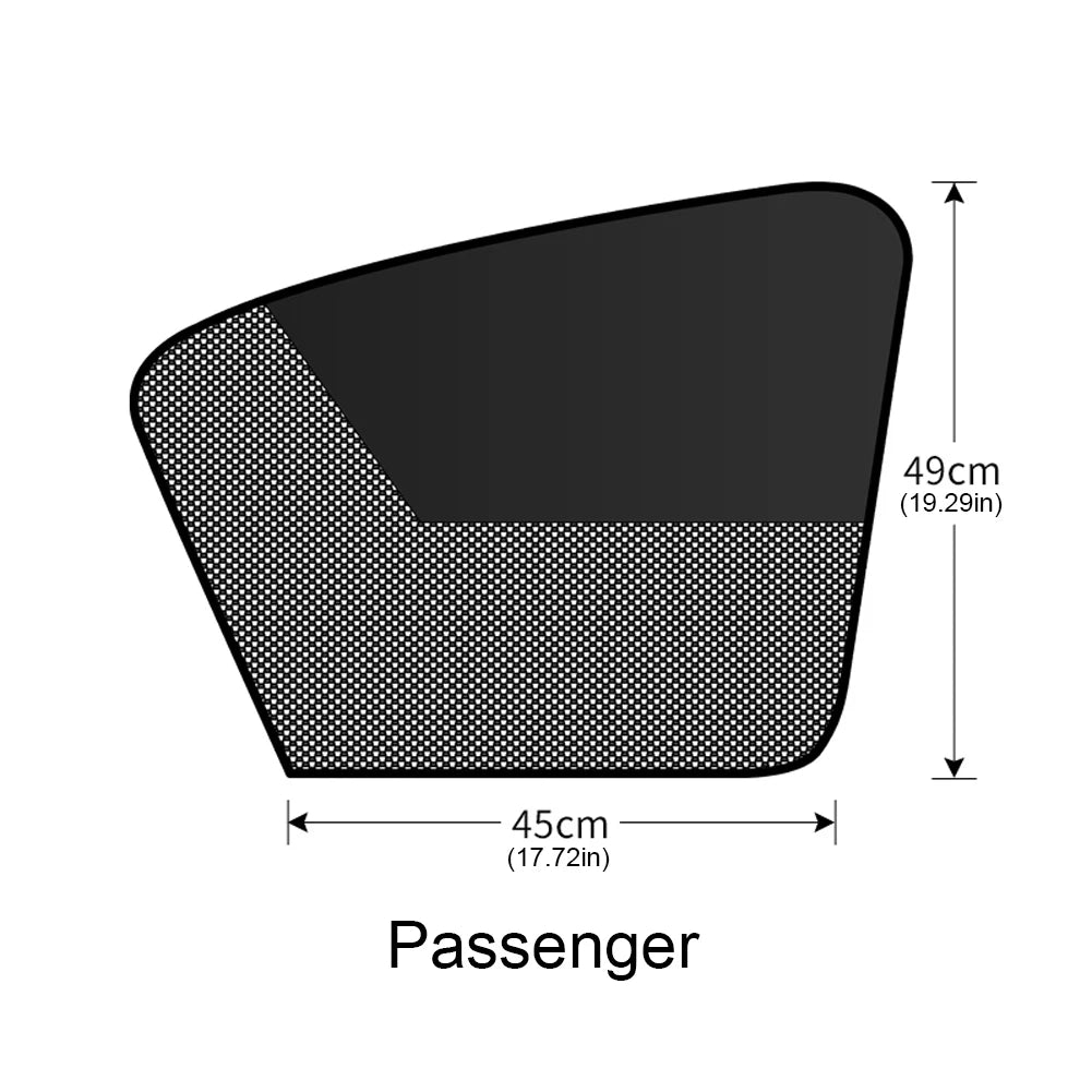 Magnetic Side Window Sun Shades Light Blocking Car Net Visor Summer