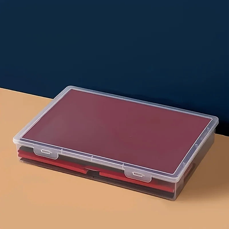A4 Thickened Large Transparent Flip-top Plastic Storage Box Capacity