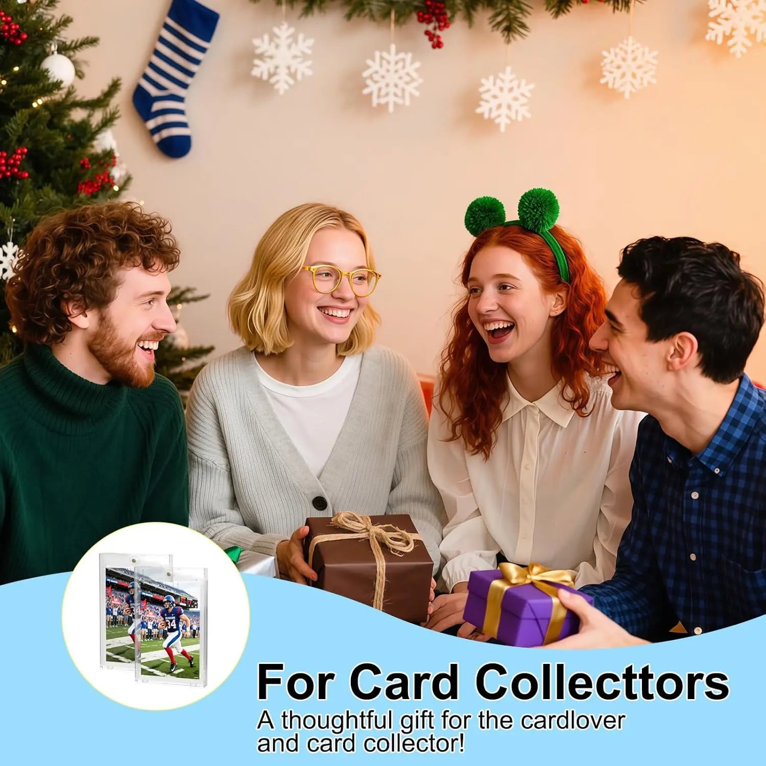 35pt Magnetic Card Holders with Stand & UV Protection – 5/10/15 PCS