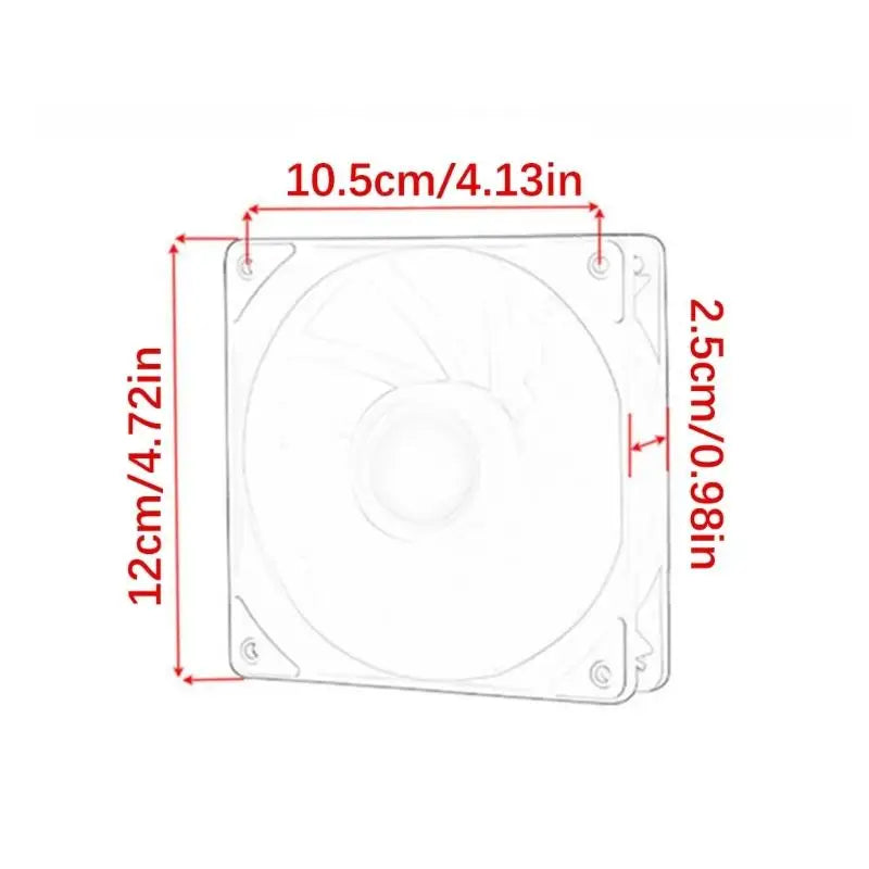 652F 4Pin Quiet Case Cooling Fan LED Lighting Optimized Design Zpaxo