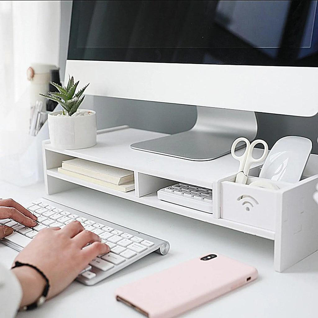 Table Monitor Stand Large Load Bearing Home Office Laptop Riser
