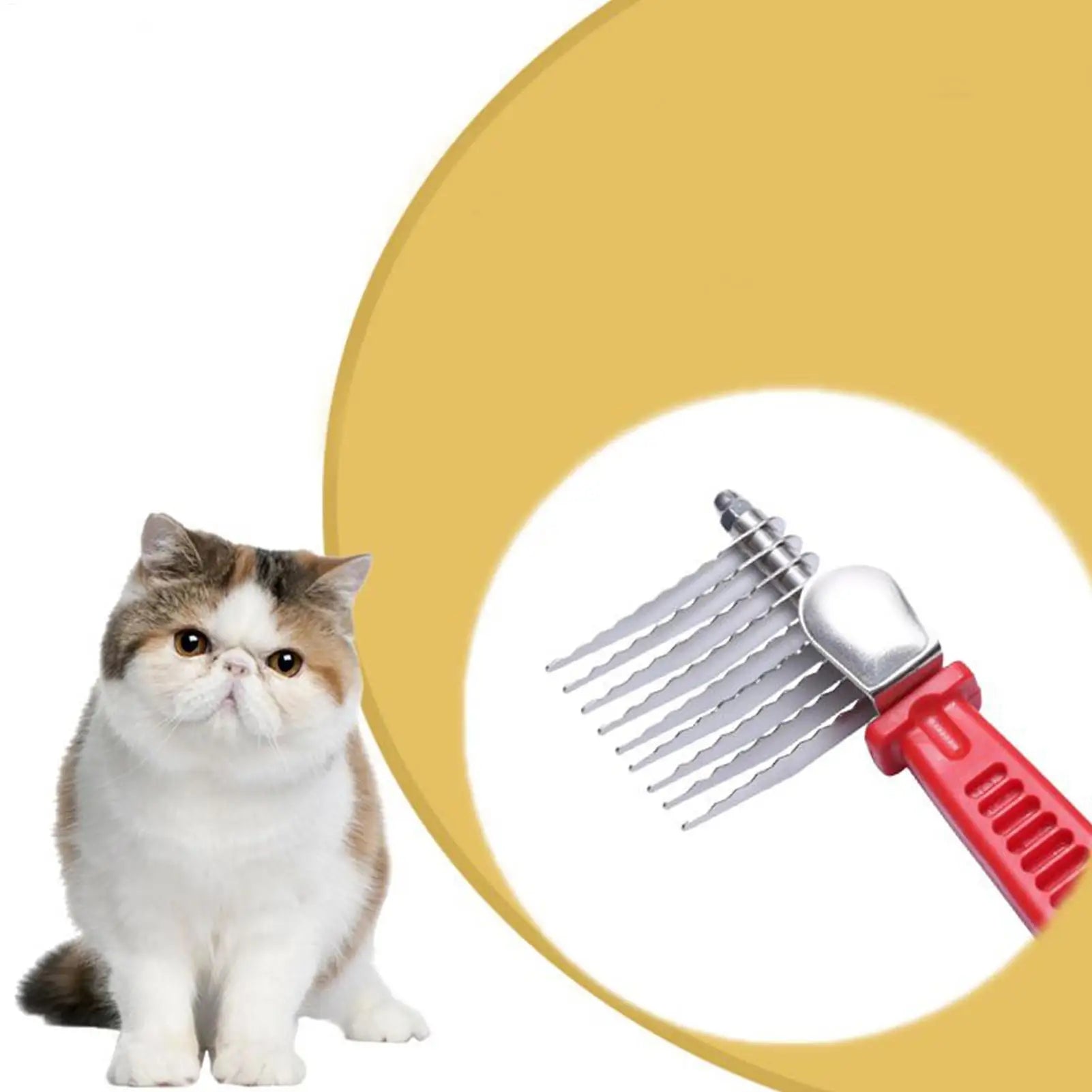 Gentle Detangling Comb for Dogs Grooming Comb Brush Pet Hair Removal Smooth Mat Brush Supplies Cats Dematting Tools for Indoor Zpaxo