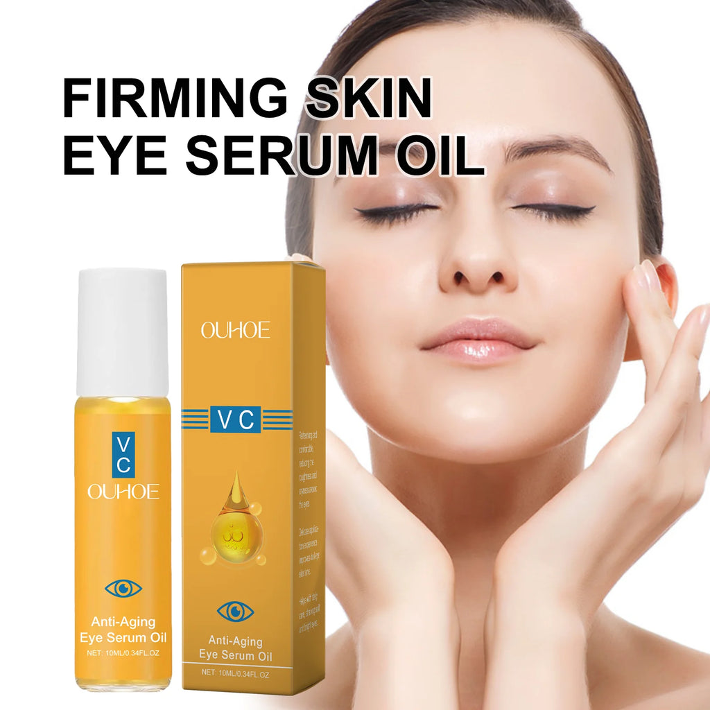 Firming Skin Eye Serum Oil Vitamin C and E for Dry Skin Facial for Wrinkles Hydrating Lightweight Fast Absorbing Skincare 10ml Zpaxo