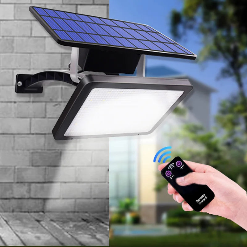 Solar Light Outdoor Waterproof Indoor Remote Wall Split 48LED Lamp Zpaxo