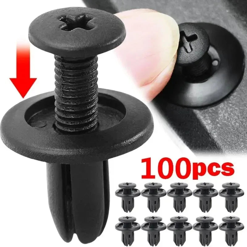 Universal Car Plastic Rivet Fastener Clips – 20 to 120 Pcs Set