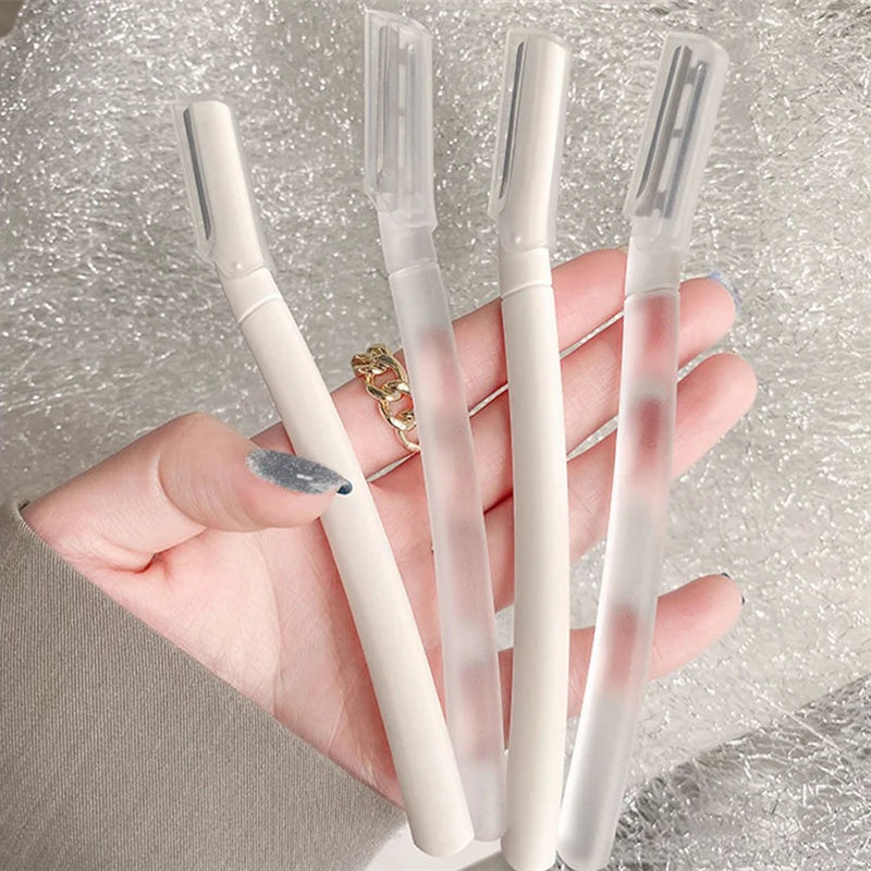 2pcs Trimming Knife Eyebrow Razor Eyebrow Trimmer Safe Anti-scratch Eyebrow Shaving Tool Facial Razor Beginner Beauty Tool Set Zpaxo