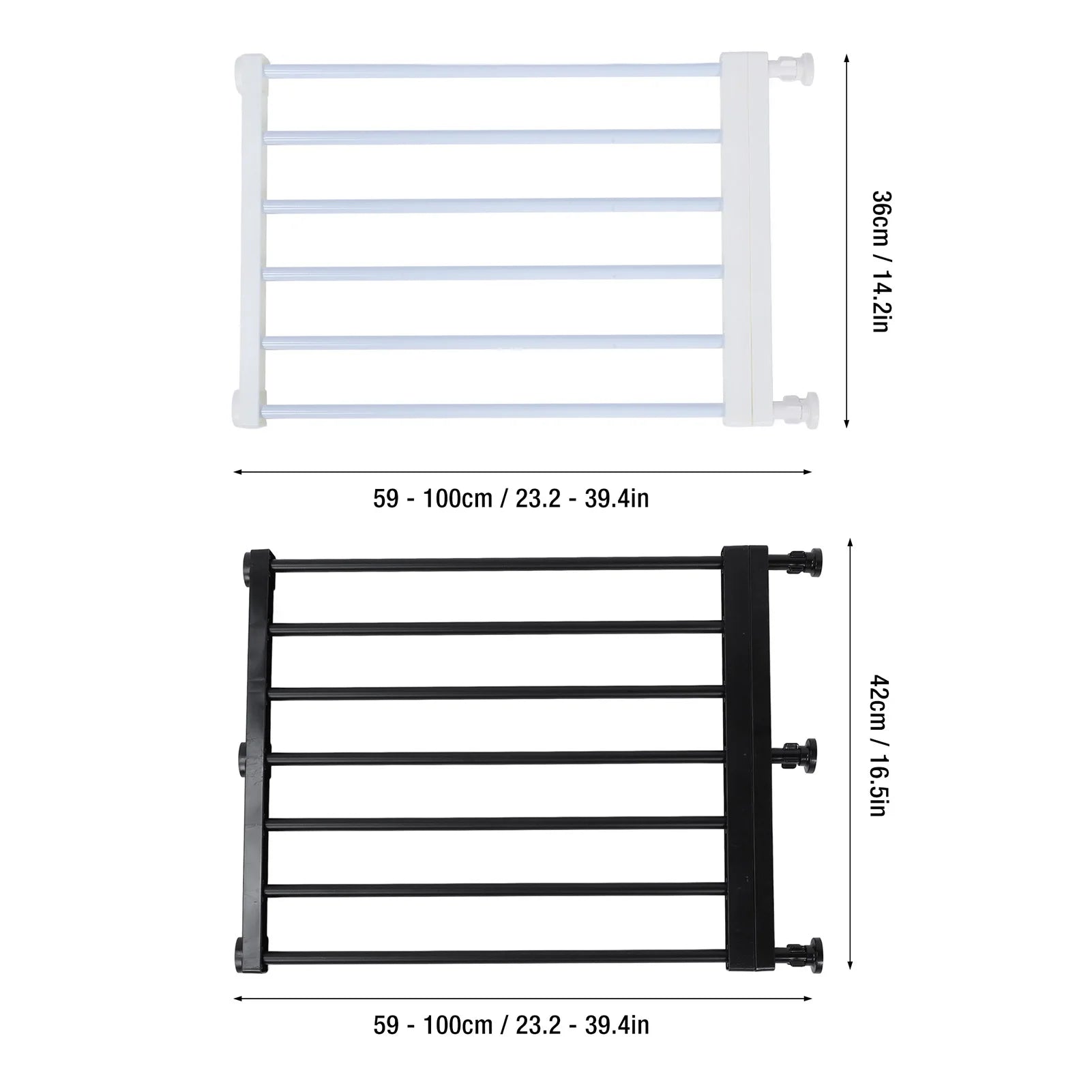 Small Pet Gate Adjustable Sturdy Easy Installation Short Expandable
