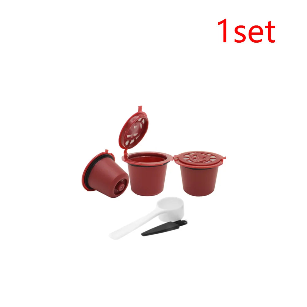 3- Fit Concept Le Cube Maestria Coffee Filter Cup Reusable Capsule Zpaxo Red-3pcs