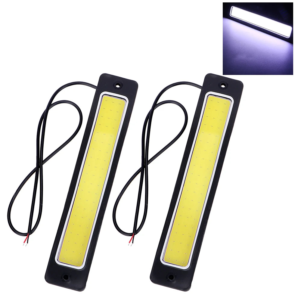 COB Bright Bendable Fog Lamp Flexible Reversing LED Car DRL Daytime